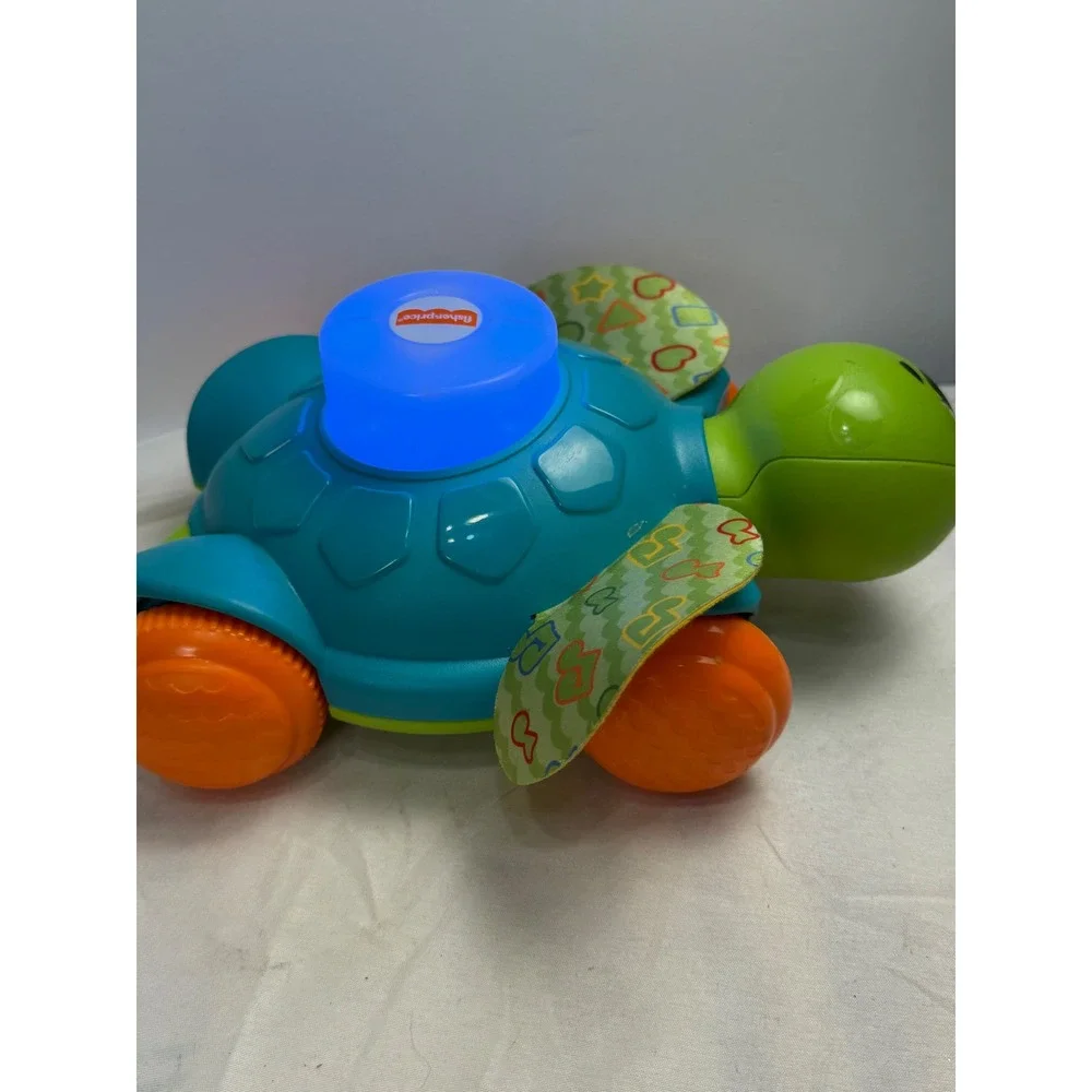 Fisher-Price Linkimals 1-2-3 Crawl with Me Turtle Musical Learning Toy GMX51